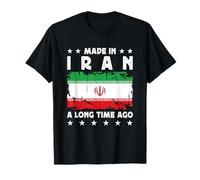 Made in Iran a Long Time Ago Proud Iranian Iran Flag Maglietta