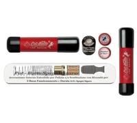 Made in Italy. Dal Produttore lo Spegnisigaro Toscano Put-Butts Mod. L 080 REMOVER con Meccanismo Interno Estraibile per Pulizia. Tappo Visore Capsula Attiva-Esausta. Colore Sabbia Rossa