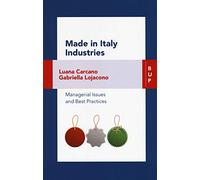 Made in Italy industries. Managerial issues and best practices [Lingua inglese]