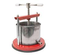 MADE IN ITALY Torchio a vite in Acciaio Inox Grande 32x34x47 CM 5,5lt Rosso