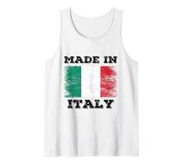 Made in Italy with Italy Flag Novelty Graphic Cool Designs Canotta