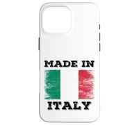Made In Italy With Italy Flag Novelty Graphic Cool Designs Custodia per iPhone 16 Pro Max