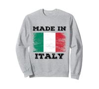 Made in Italy with Italy Flag Novelty Graphic Cool Designs Felpa