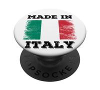 Made In Italy With Italy Flag Novelty Graphic Cool Designs PopSockets PopGrip Adesivo