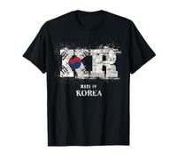 Made in Korea KR Bandiera Vintage Pride Heritage Culture Graphic Maglietta