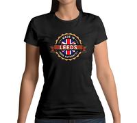 Made IN Leeds T-Shirt Città Hometown Nato IN Yorkshire Fiume Aire