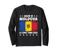 Made in Moldova a Long Time Ago Proud Moldovan Moldova Flag Maglia a Manica