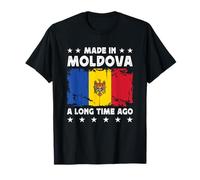 Made in Moldova a Long Time Ago Proud Moldovan Moldova Flag Maglietta