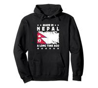 Made in Nepal a Long Time Ago Proud Nepali Nepal Flag Felpa con Cappuccio