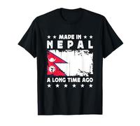 Made in Nepal a Long Time Ago Proud Nepali Nepal Flag Maglietta