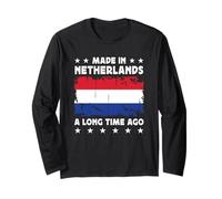 Made in Netherlands a Long Time Ago Dutch Netherlands Flag Maglia a Manica