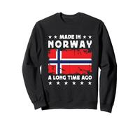 Made in Norway a Long Time Ago Proud Norwegian Norway Flag Felpa