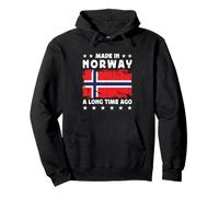 Made in Norway a Long Time Ago Proud Norwegian Norway Flag Felpa con Cappuccio