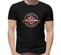 Made IN Oldham T-Shirt - Città - Hometown - Nato IN - Manchester - Monti Pennini