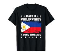 Made in Philippines a Long Time Ago Filipino Flag Maglietta
