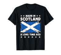 Made in Scotland a Long Time Ago Scottish Scotland Flag Maglietta