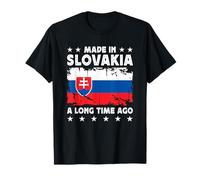 Made in Slovakia a Long Time Ago Slovakian Slovakia Flag Maglietta
