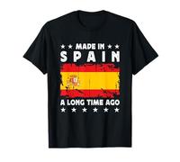 Made in Spain a Long Time Ago Proud Spanish Spain Flag Maglietta