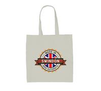 Made IN Swindon - Borsa Tote IN Tela - Città Hometown Nato IN Ferrovia Regalo