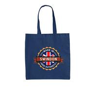 Made IN Swindon - Borsa Tote IN Tela - Città Hometown Nato IN Ferrovia Regalo
