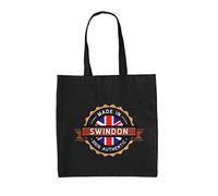 Made IN Swindon - Borsa Tote IN Tela - Città Hometown Nato IN Ferrovia Regalo