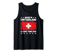 Made in Switzerland a Long Time Ago Swiss Switzerland Flag Canotta