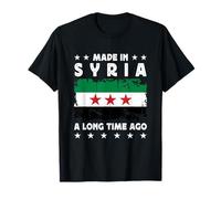 Made in Syria a Long Time Ago Proud Syrian Syria Flag Maglietta