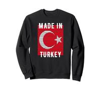 Made in Turkey Bandiera Turca Retro Vintage Felpa