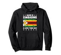 Made in Zimbabwe a Long Time Ago Zimbabwean Zimbabwe Flag Felpa con Cappuccio