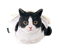 Made-Made MAD-Up - Trousse da toilette con, con coulisse e tacchetti per sabetto, design divertente con, organizer da viaggio, Gatto bianco e nero, Se référer au descriptif,