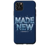 Made New in Christ Jesus: Christian Faith Baptism 2 Cor 5:17 Custodia per iPhone 11 Pro Max
