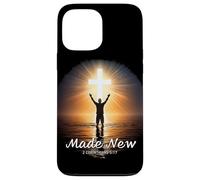 Made New in Christ Jesus: Christian Faith Baptism 2 Cor 5:17 Custodia per iPhone 13 Pro Max