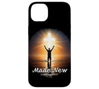Made New in Christ Jesus: Christian Faith Baptism 2 Cor 5:17 Custodia per iPhone 14 Plus