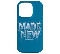 Made New in Christ Jesus: Christian Faith Baptism 2 Cor 5:17 Custodia per iPhone 14 Pro