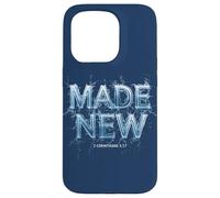 Made New in Christ Jesus: Christian Faith Baptism 2 Cor 5:17 Custodia per iPhone 15 Pro