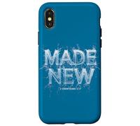 Made New in Christ Jesus: Christian Faith Baptism 2 Cor 5:17 Custodia per iPhone X/XS
