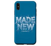Made New in Christ Jesus: Christian Faith Baptism 2 Cor 5:17 Custodia per iPhone XS Max