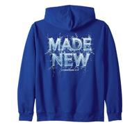 Made New in Christ Jesus: Christian Faith Baptism 2 Cor 5:17 Felpa con Cappuccio