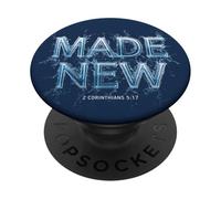 Made New in Christ Jesus: Christian Faith Baptism 2 Cor 5:17 PopSockets PopGrip Adesivo