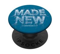 Made New in Christ Jesus: Christian Faith Baptism 2 Cor 5:17 PopSockets PopGrip Adesivo