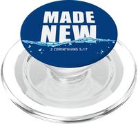 Made New in Christ Jesus: Christian Faith Baptism 2 Cor 5:17 PopSockets PopGrip per MagSafe
