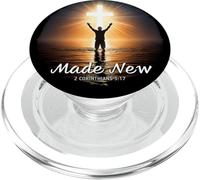 Made New in Christ Jesus: Christian Faith Baptism 2 Cor 5:17 PopSockets PopGrip per MagSafe