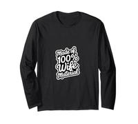 Made of 100% Wife Material Marriage Partner Humor |---- Maglia a Manica