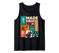 Made to Worship Lui Salmo 150:6 Retro Christian Music Canotta