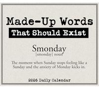 Made Up Words That Should Exist 2026 5.4 X 6.2 Box Calendar