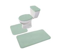 Madeals Memory Foam Badematten-Set, 3-teilig, und Toilettendeckel-Abdeckungs-Set, Kombi-Badematten-Set, 2-teilig, und Toilettendeckel- und Tankabdecku