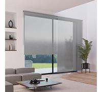MADECOSTORE Tenda avvolgibile in tessuto a rete, gamma Must, grigio topo - L64 x H250 cm