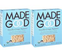 MadeGood Vanilla Crispy Squares 6 snack sani 22,1 g - Confezione da 2