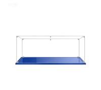 MADEHAY Vetrina Acrilica Trasparente Antipolvere, Una Grande Display Box Per Lego Modello serie 10327 42056 42083 42096 42143. Base blu (1, 65x30x20cm)