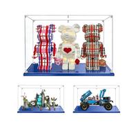MADEHAY Vetrina Acrilica Trasparente Antipolvere, Una Grande Display Box Per Lego Modello serie 42070 80024. Base blu (1, 70x30x40cm)
